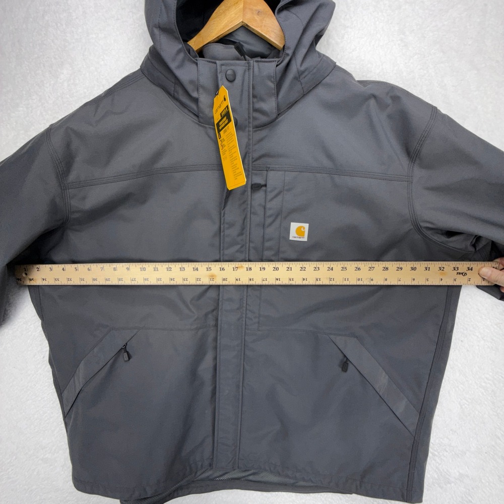 Carhartt Storm Defender Loose Fit Jacket Mens 4XL Grey OJ4670-M Fall 2022 - Picture 6 of 16